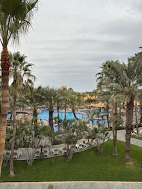 View of the pool from the room
