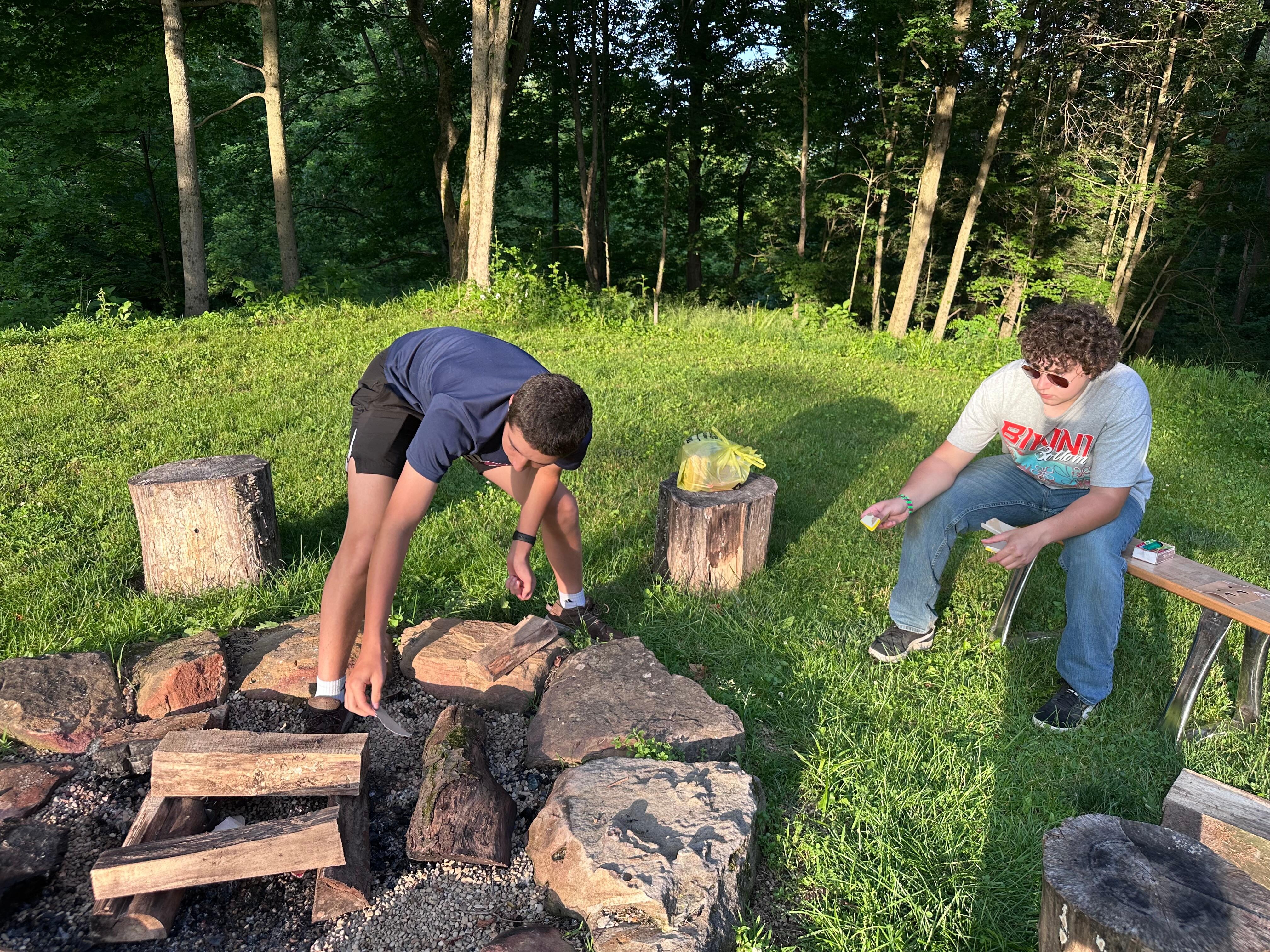 Fire pit area 