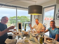 Dinner at the apartment