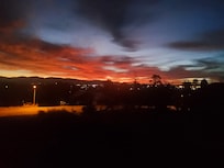 Pre-dawn, looking toward Santa Fe, 12/15/2025.