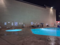 The pool and Jacuzzi