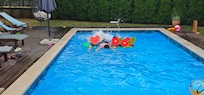 Kids swimming