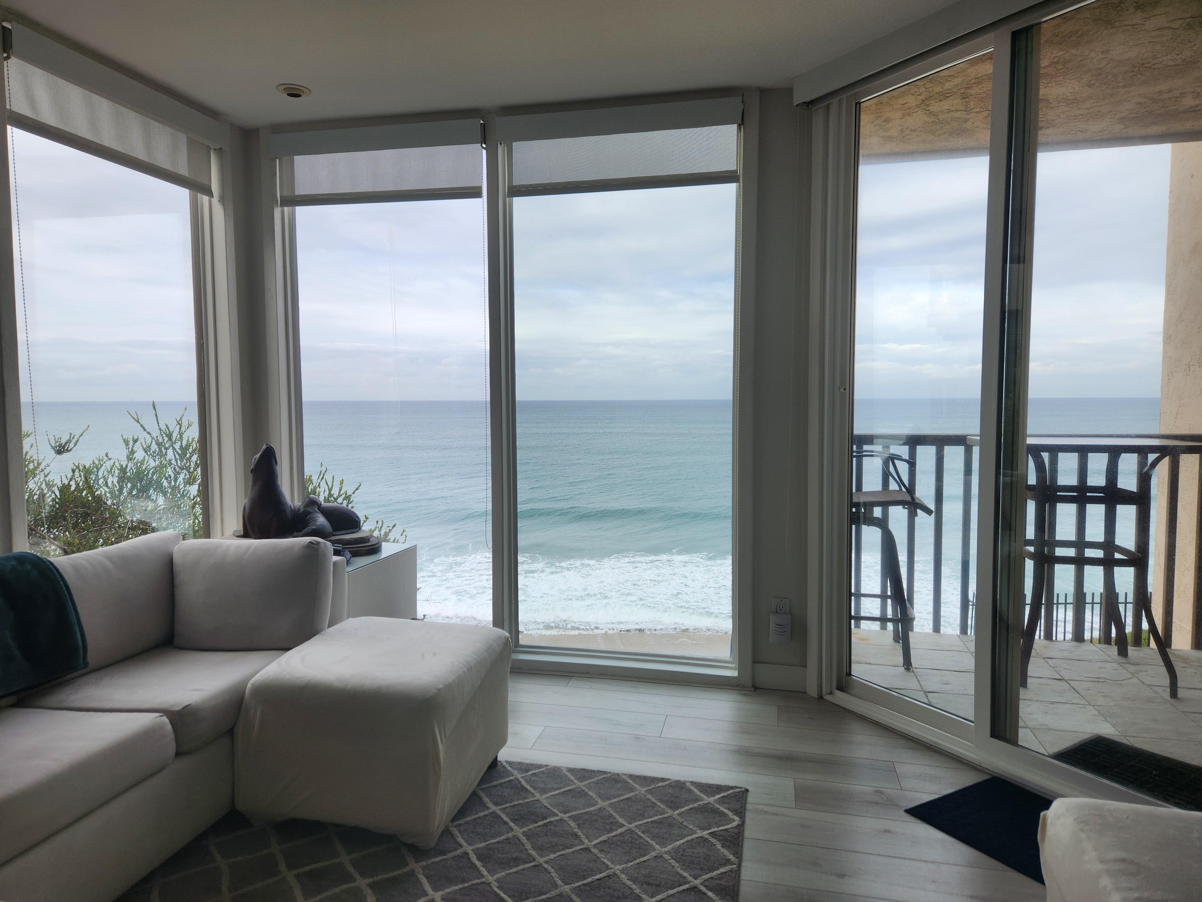 The view from the living room.