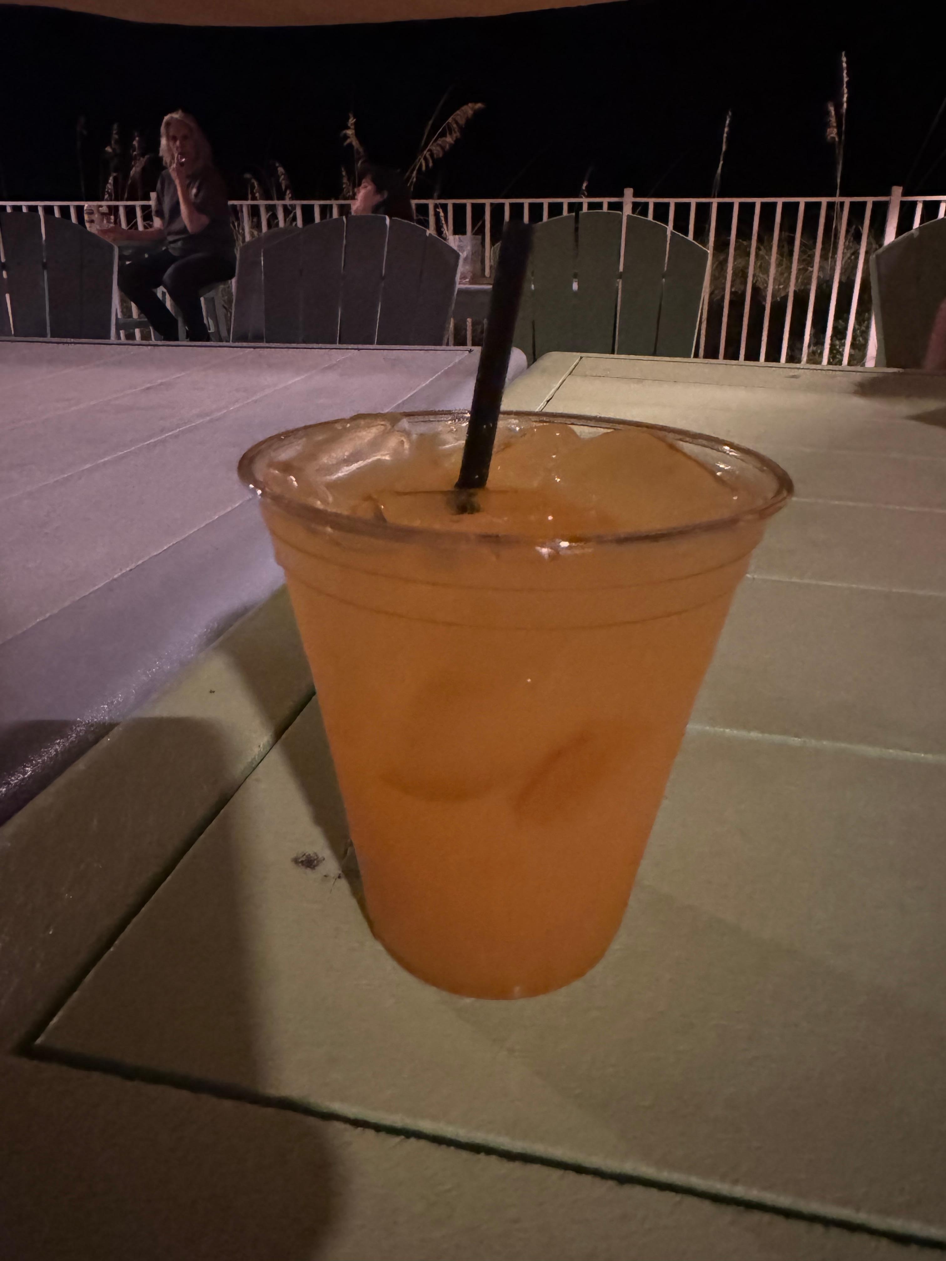 A nice cocktail from the Tiki Bar