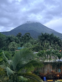 Arenal volcano from the room