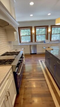 Kitchen stove and counters