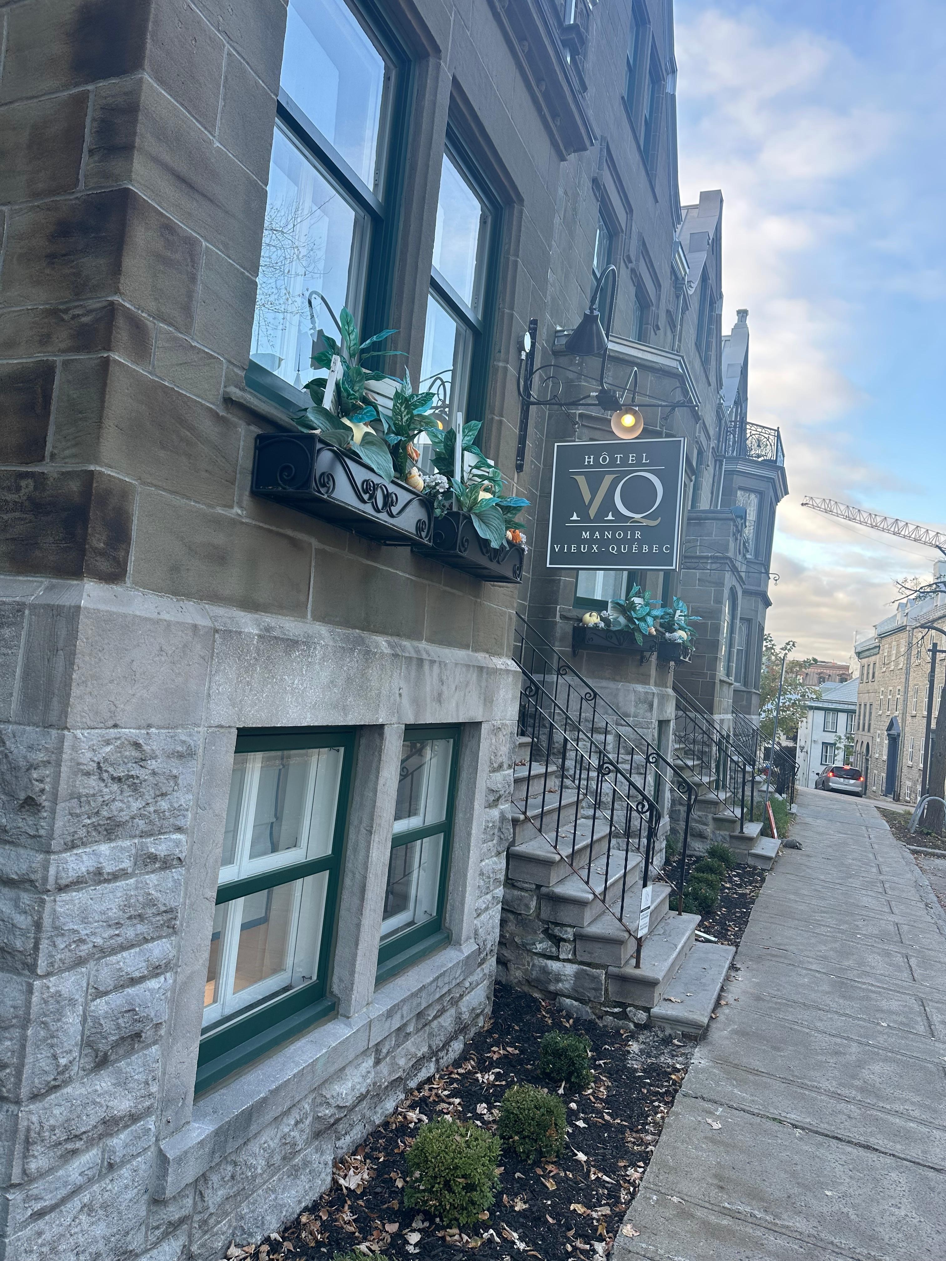 Front of hotel. Street (no stairs) access in the back