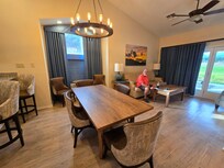 Dining and living area
