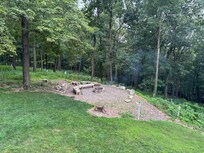 Relaxing fire pit.