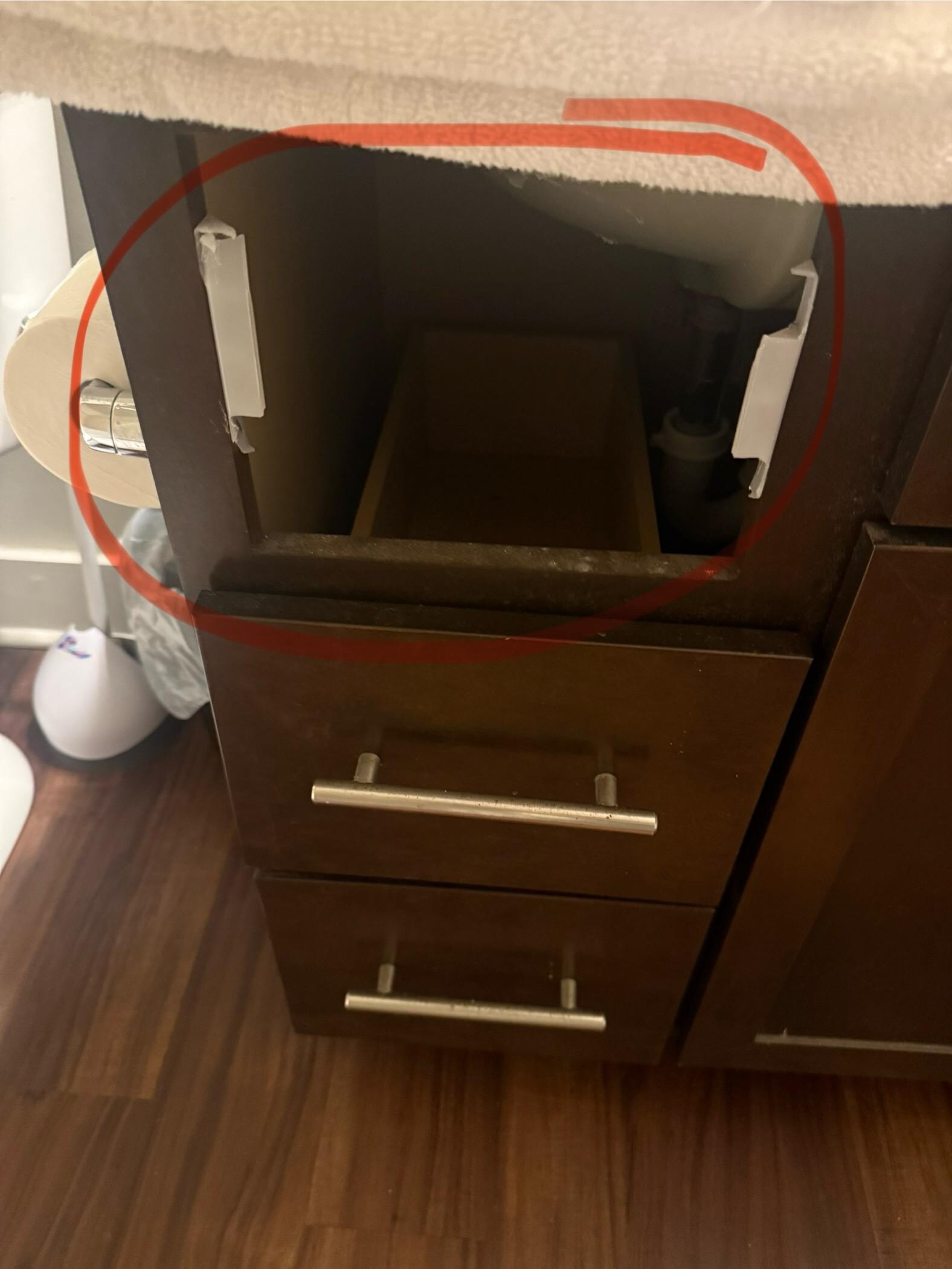 Missing drawer
