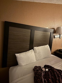 Headboard hanging and even fell further down about 7 inches.