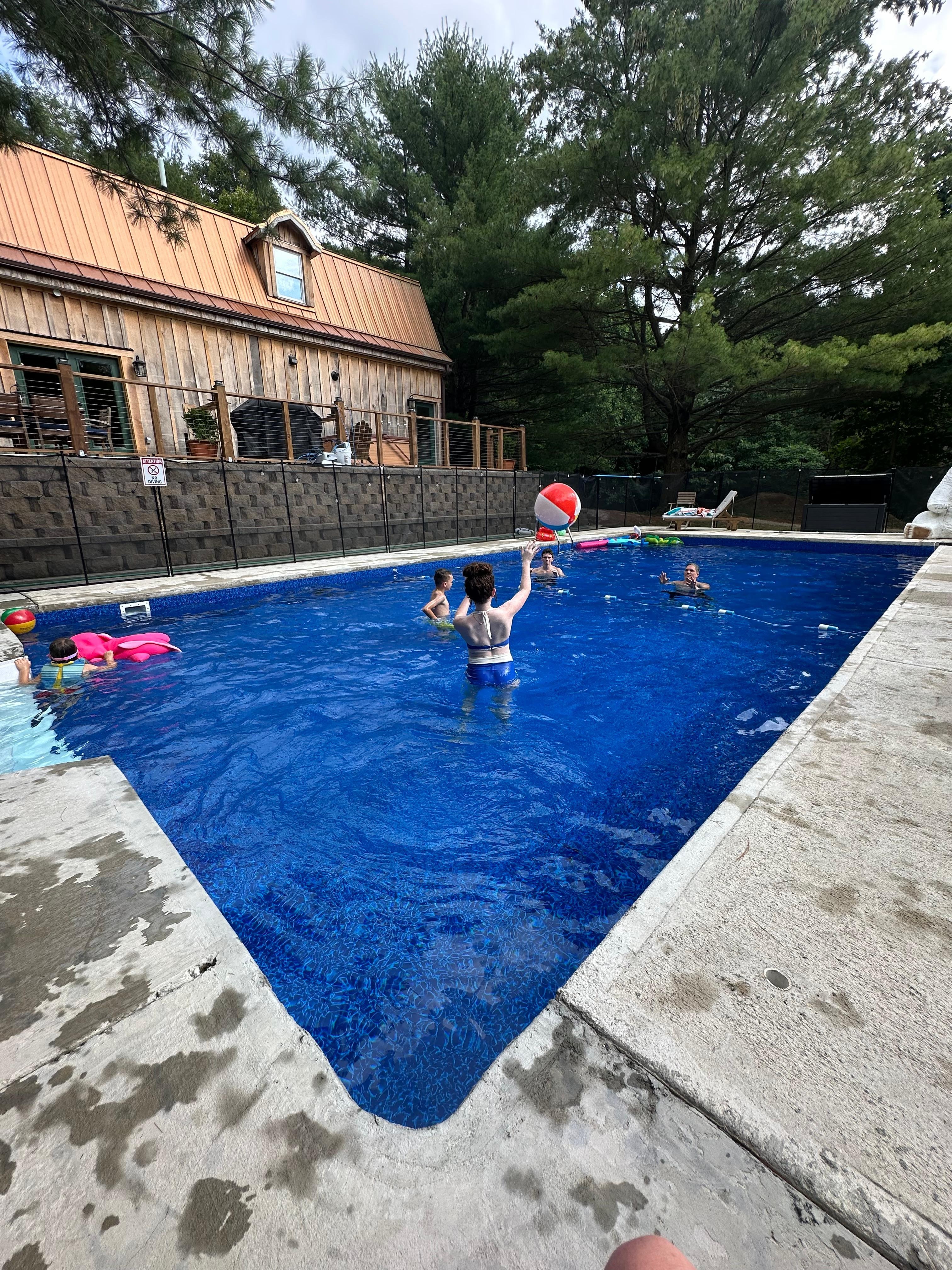 Cooling off in the pool!
