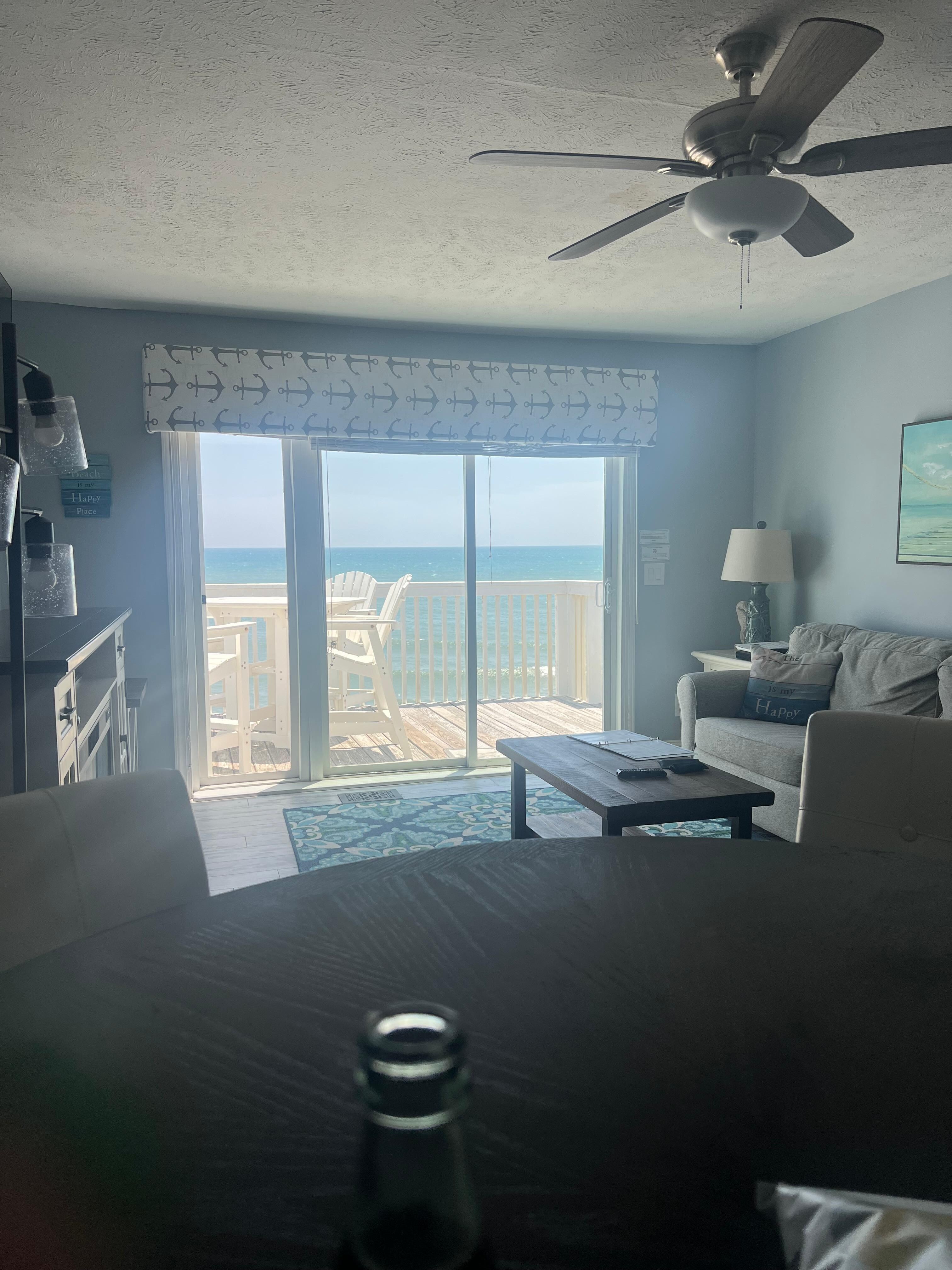 From the living room to deck