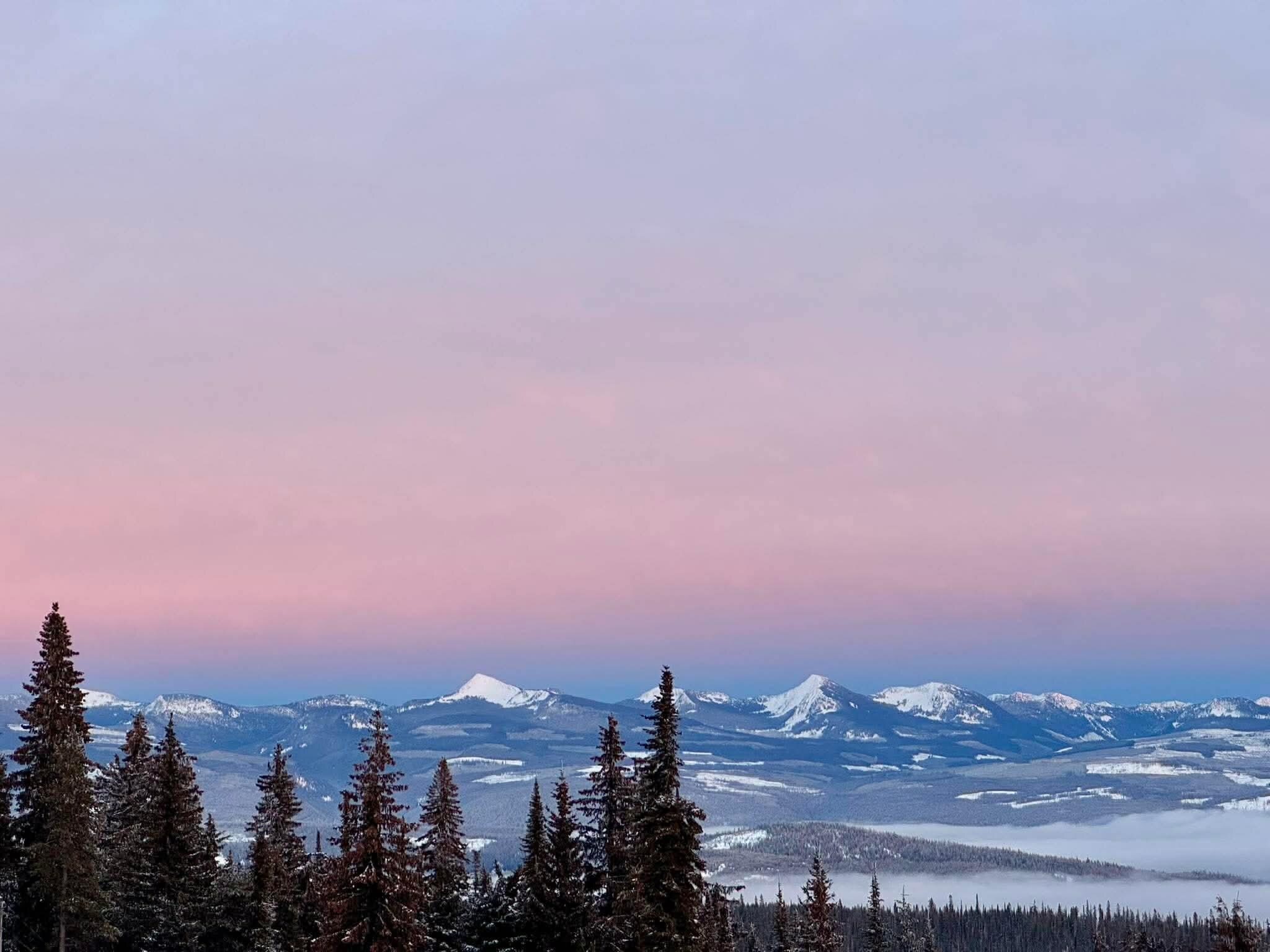 Sunset from the balcony 