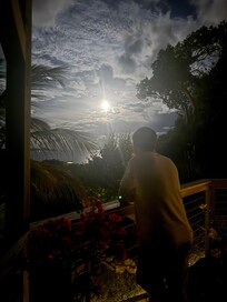 Full moon over Coral Bay