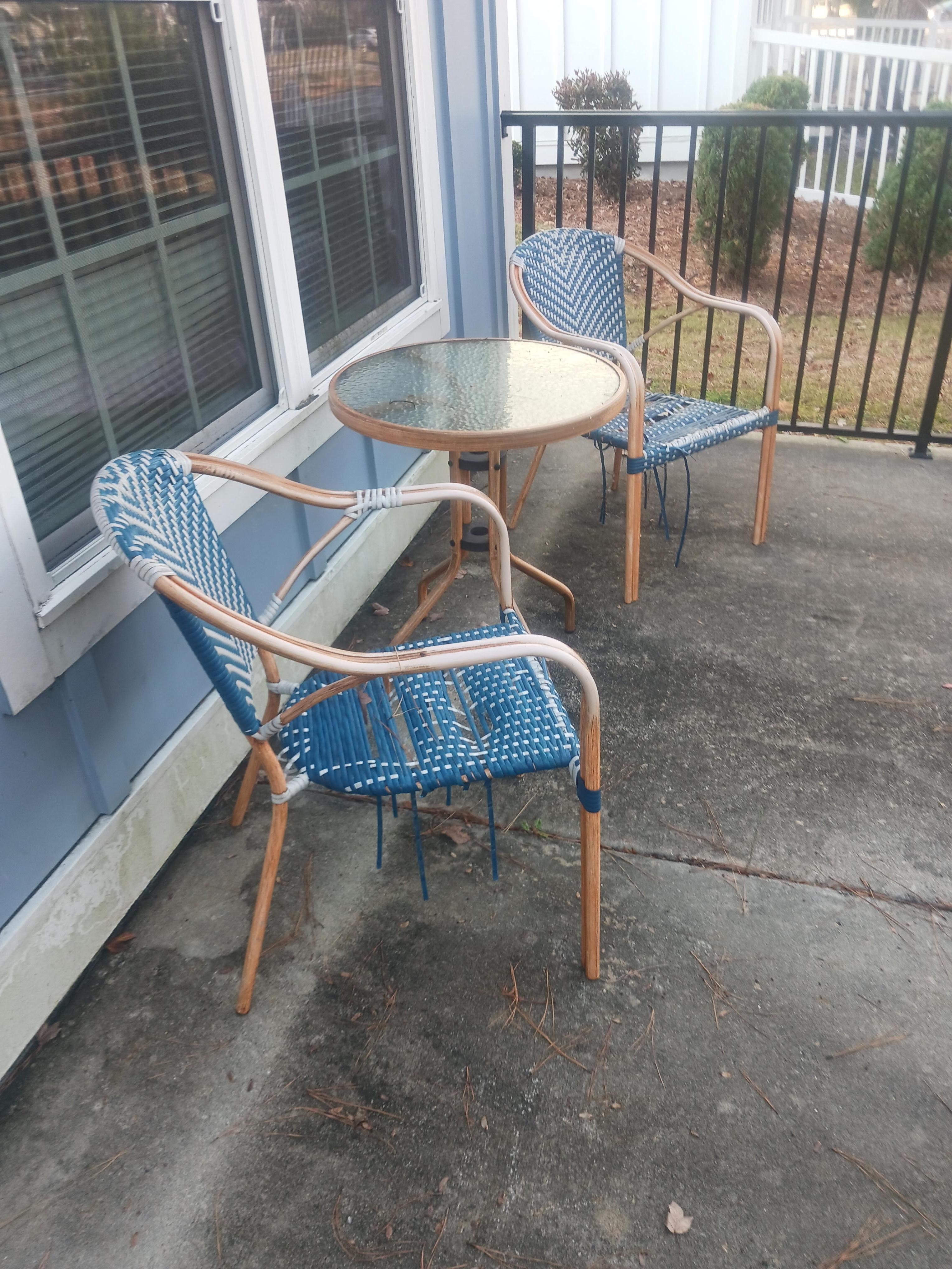 Chairs falling apart 