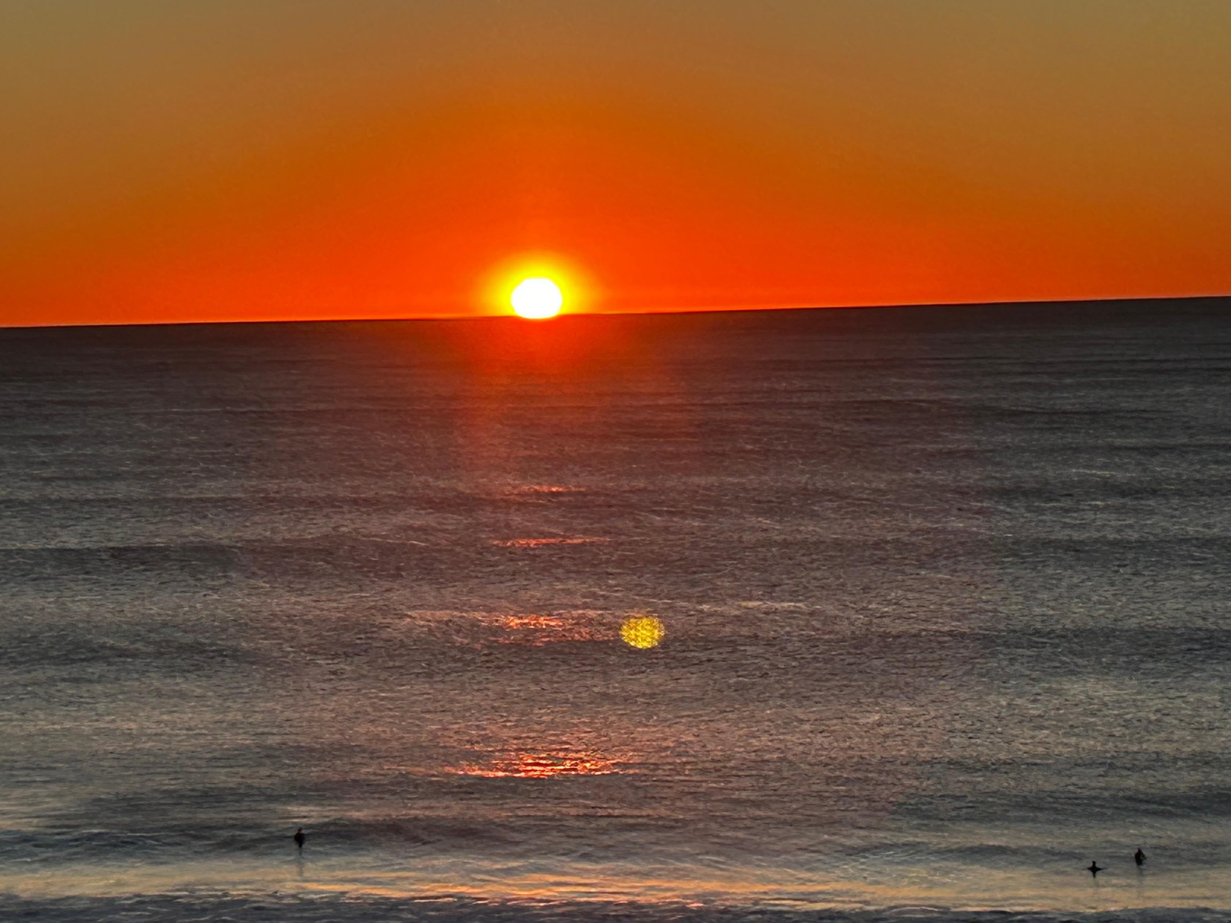 Sunset from fifth floor view 