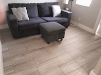 Living room with pull-out sofa bed