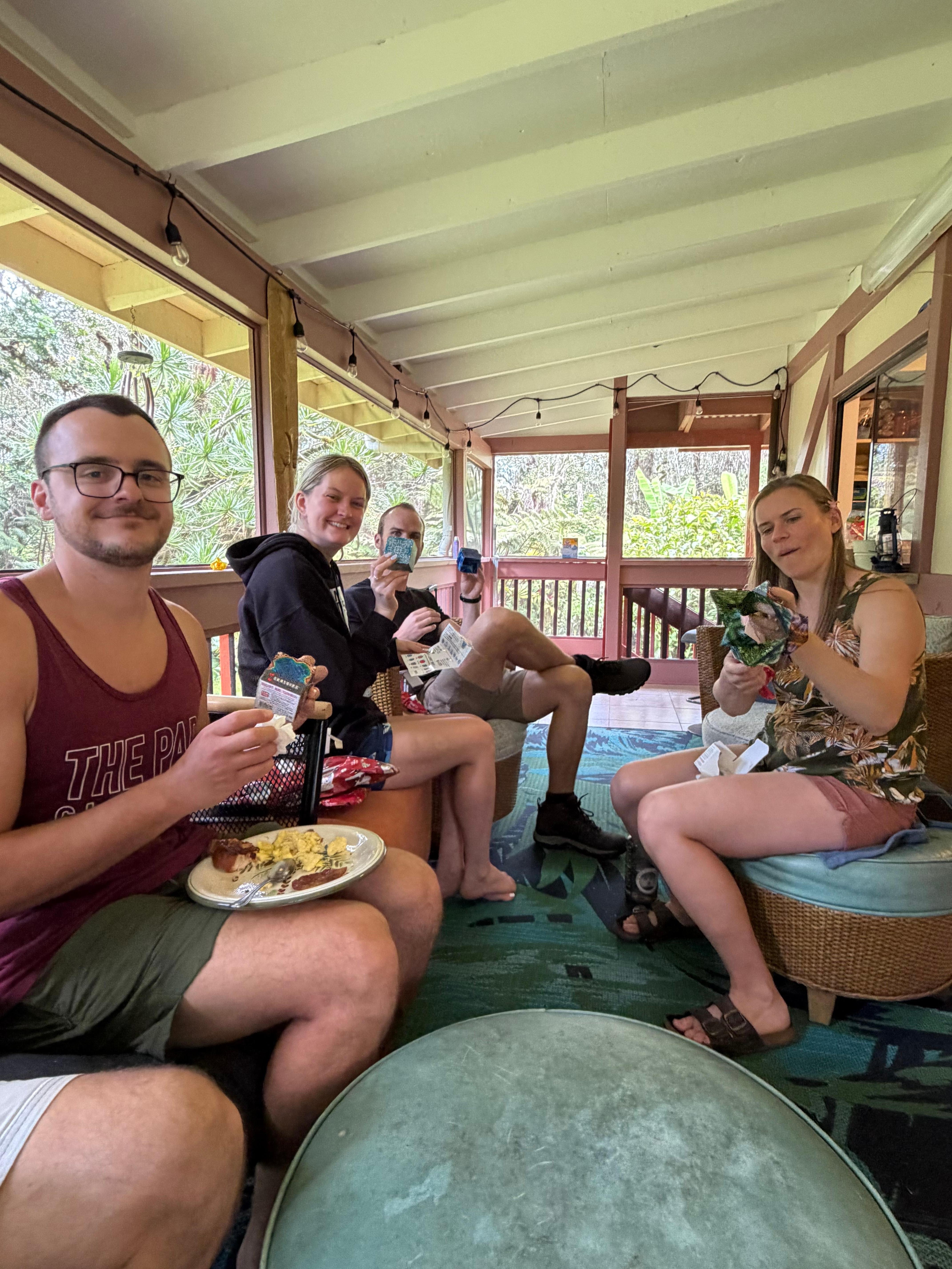 Spent all of our time on this lovely porch. 