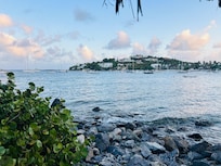 View from Sangrias side of the beach