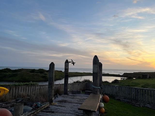 Sunset from the bach