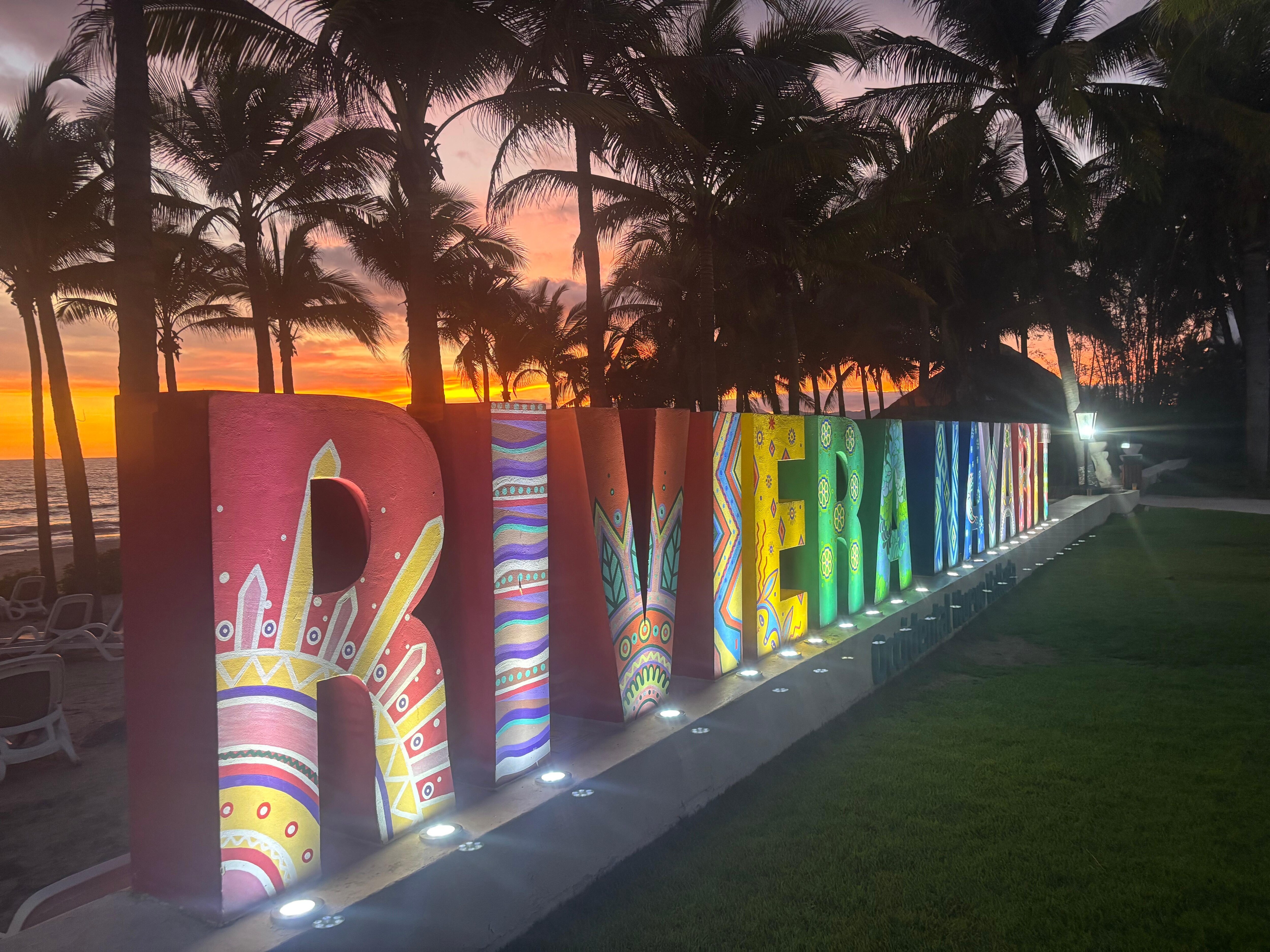 The beautiful sunset