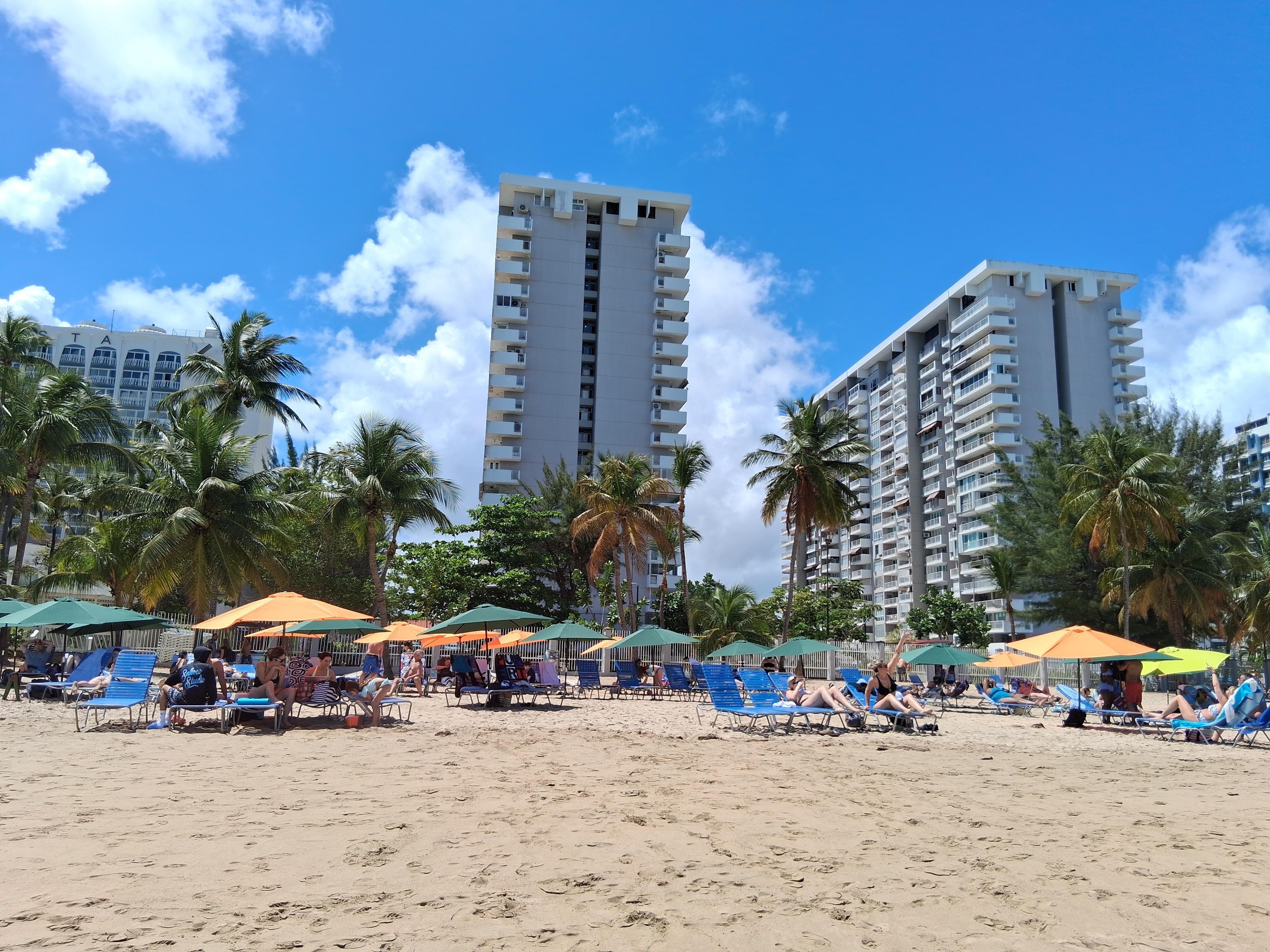 Coral Beach from the beach.