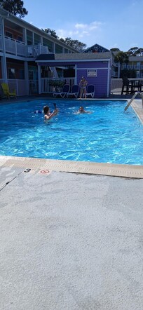 My Kids playing in the pool at pirates cove resort!