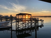 Beautiful sunset from the dock
