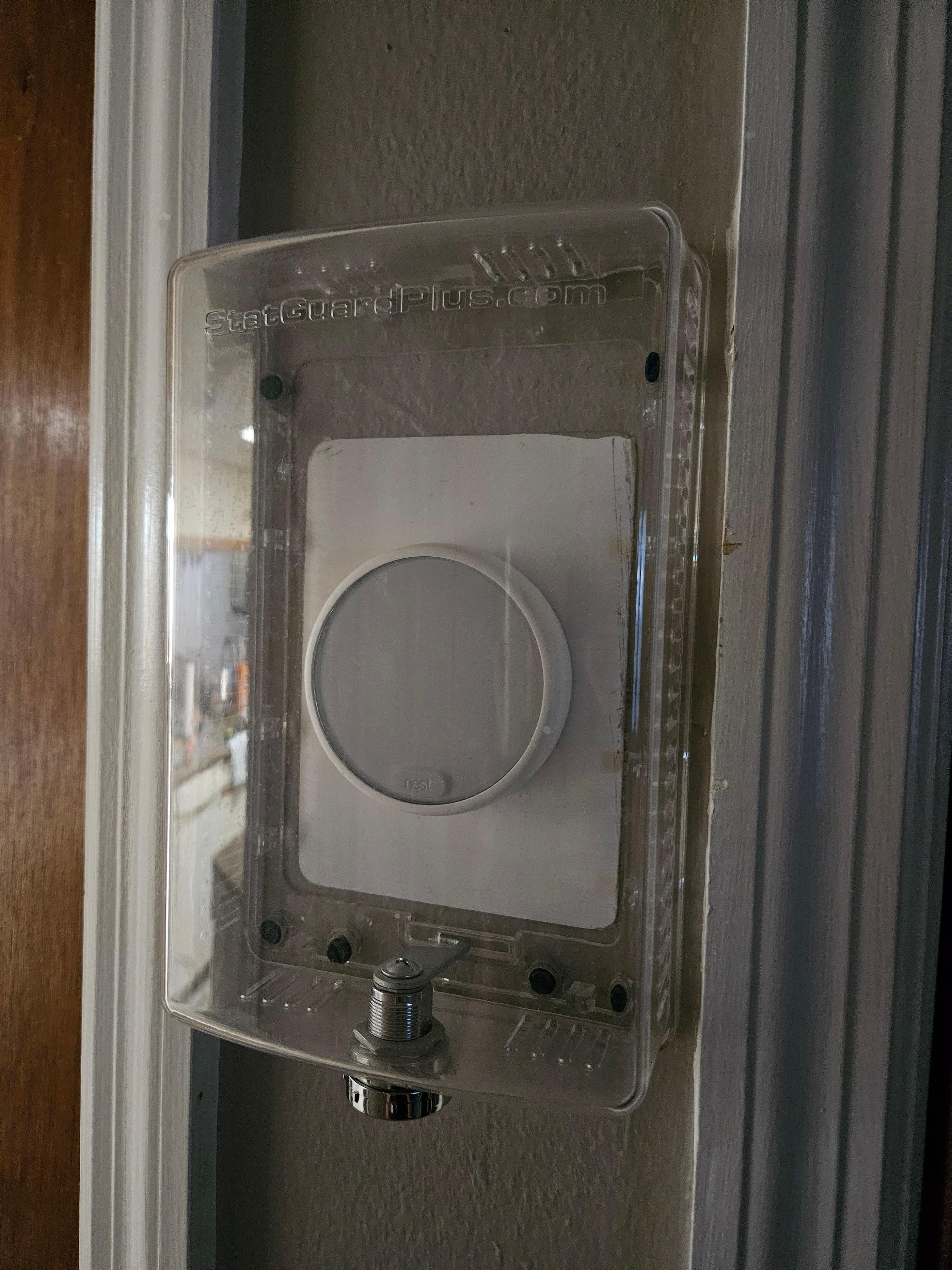 Thermostat locked up.