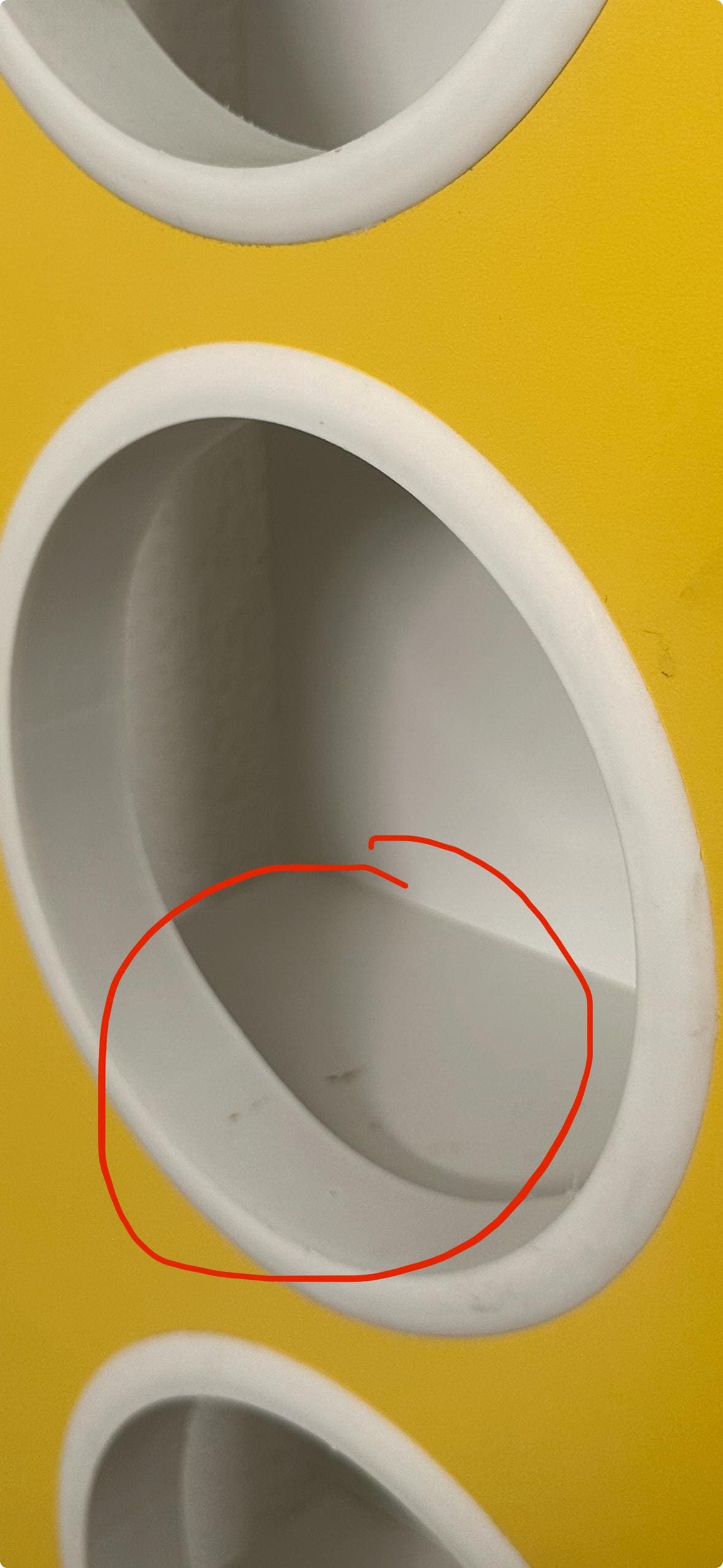 Filth where “clean” towels are stored