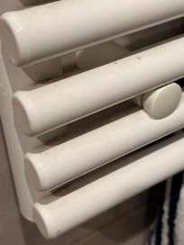 Dirt on the bathroom heater