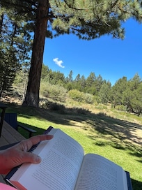 Relaxing moment on the deck!
