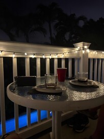 Beautiful evening on the deck