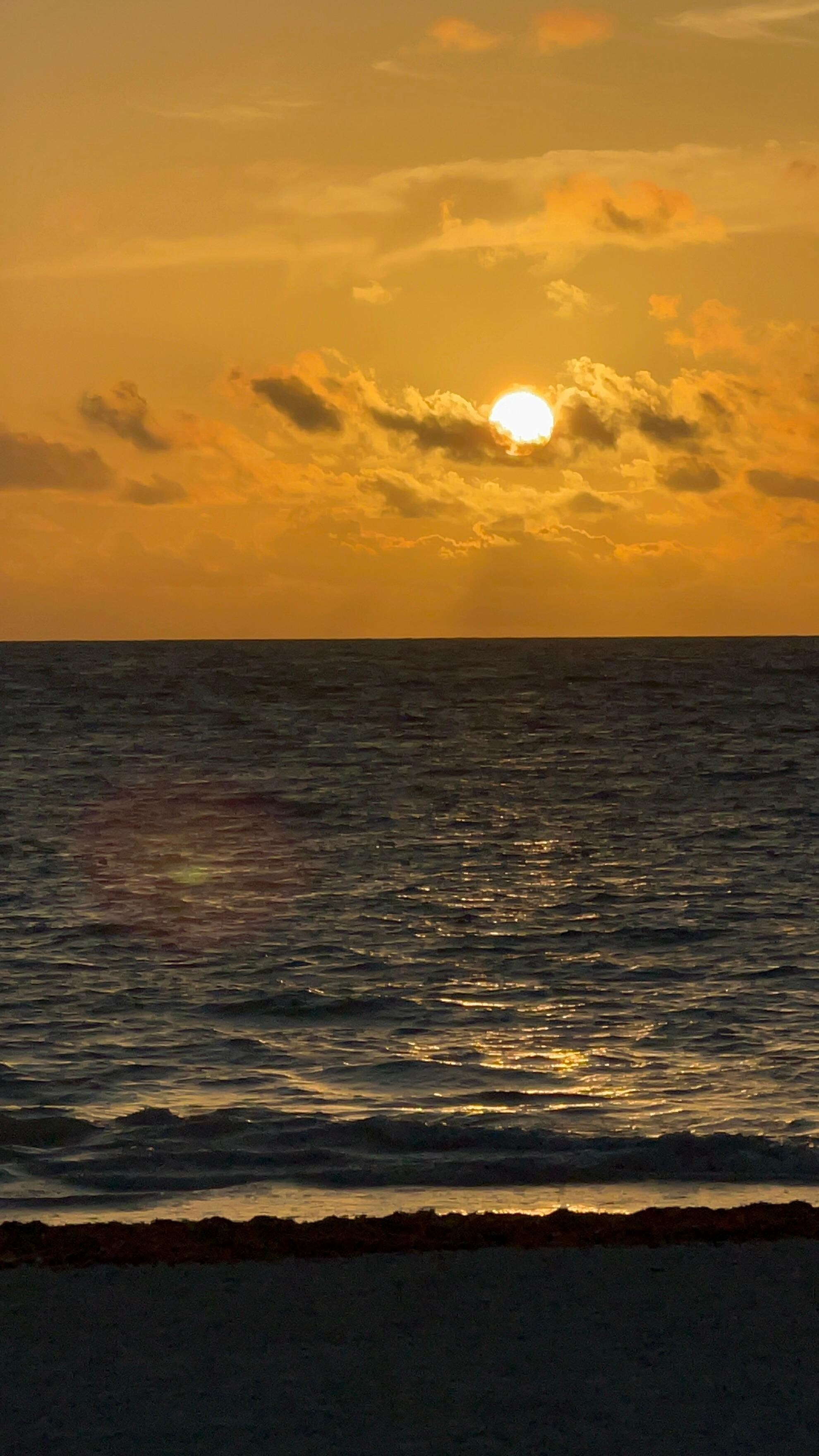 Sunrise by the resort 