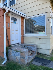 Front door, use bottom lockbox to access key.