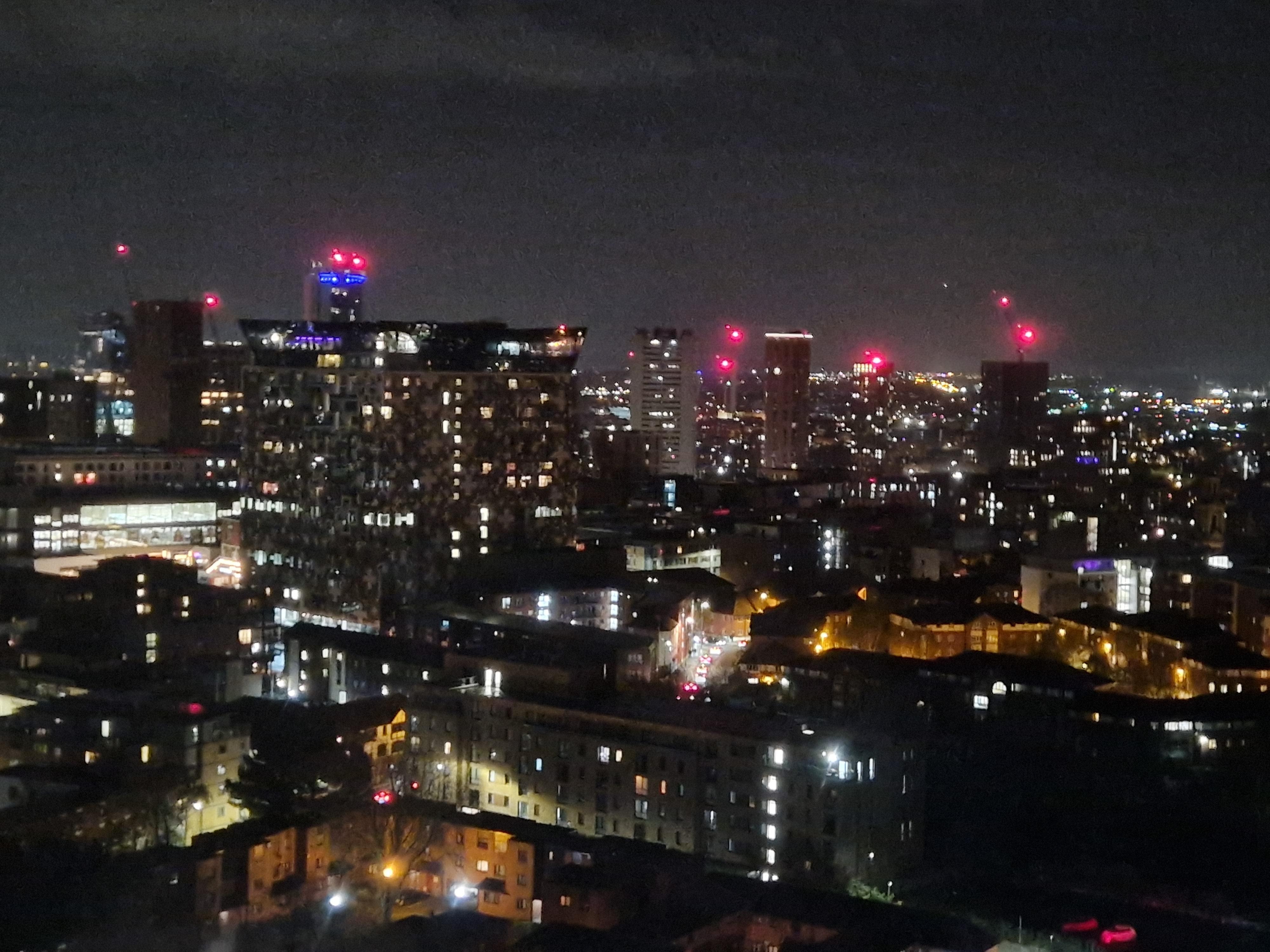 Nightscape over the city of Birmingham