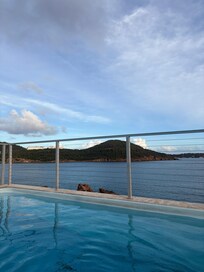 View from the private pool in the private villa