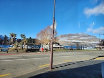 The stunning view from the restaurant window at breakfast.