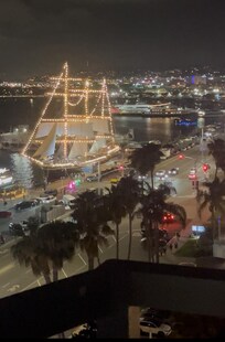 Bay view from our room on 11th floor tower 2.