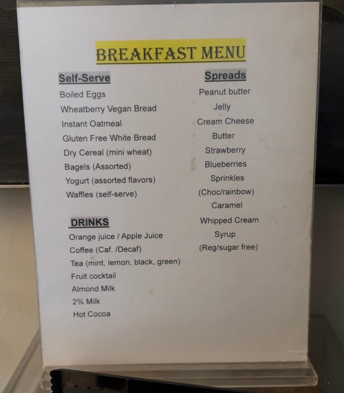 Breakfast was a great display. 