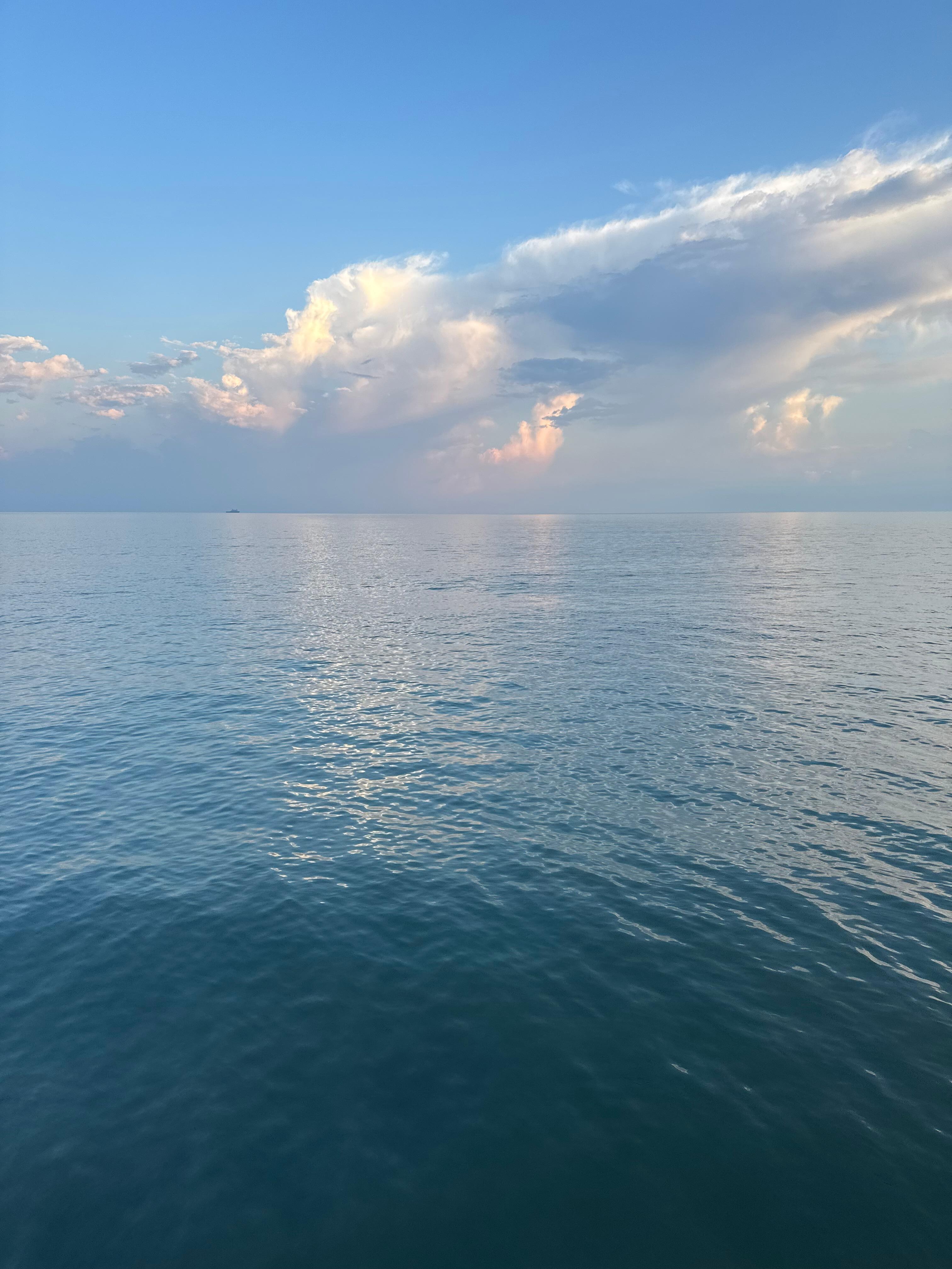 High tide sunset. 