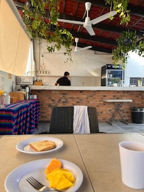 Breakfast was nice