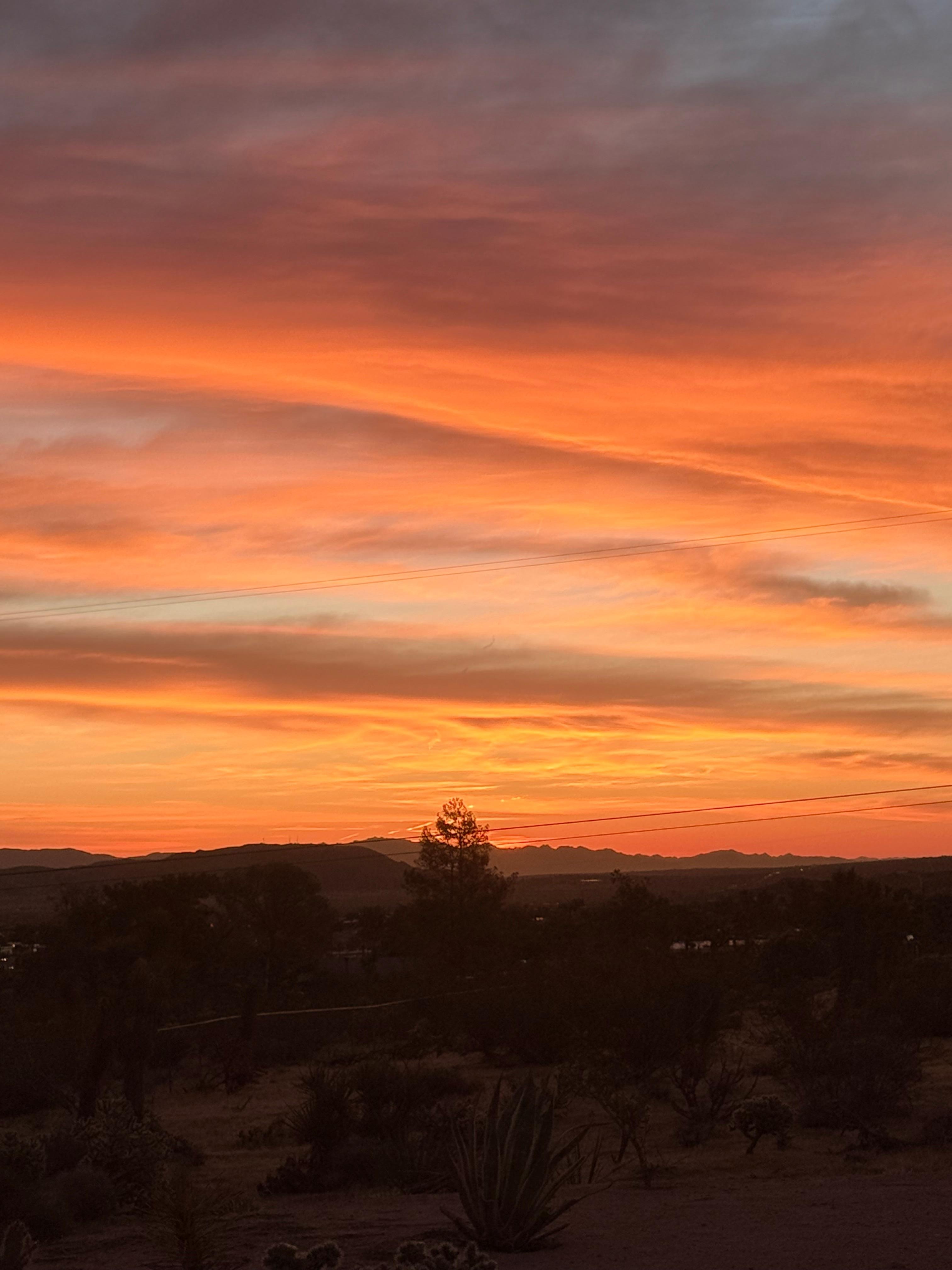 Sunrise on our last day