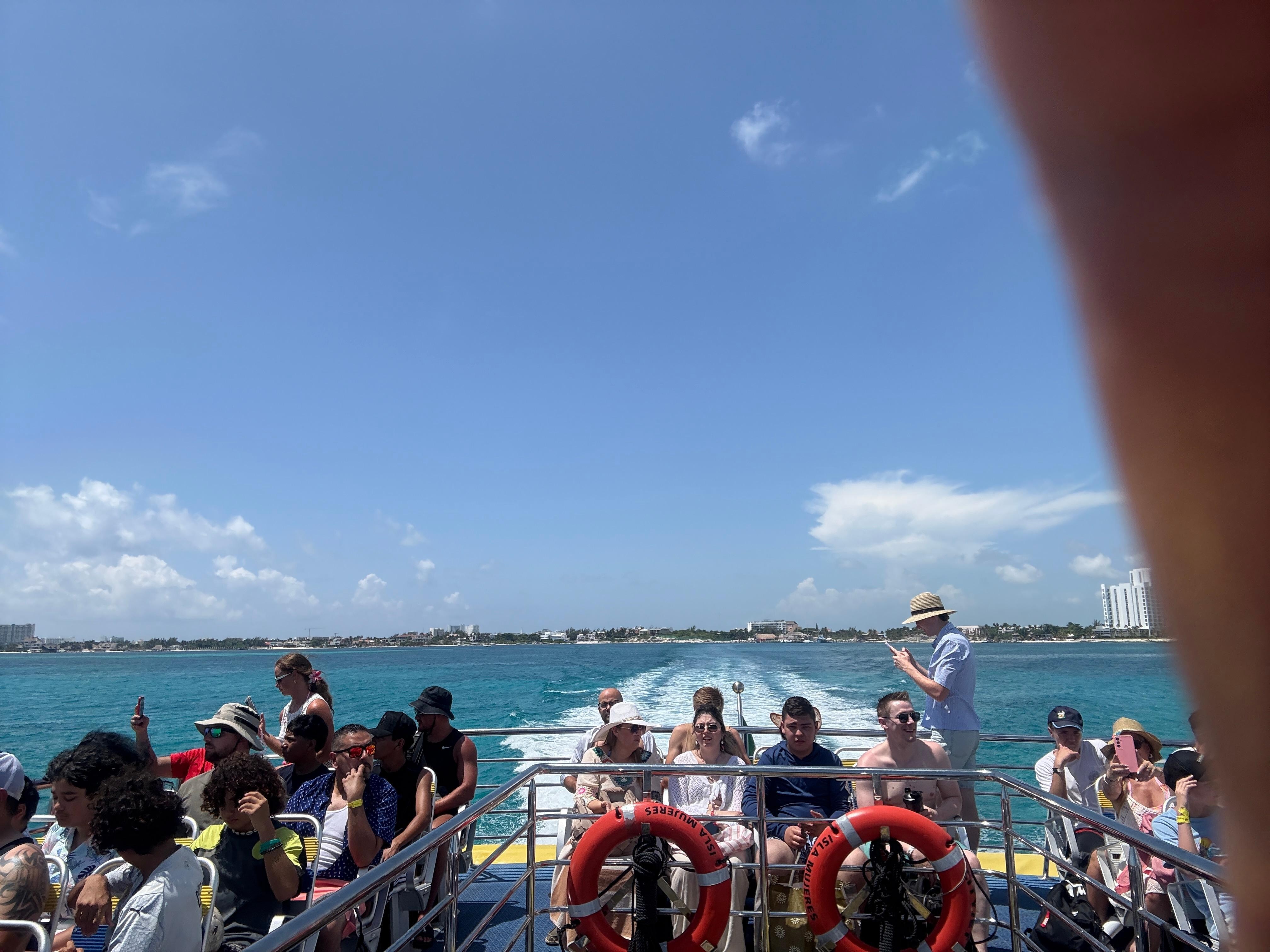 Ferry to Isla Mujeres isn’t far. Nice day trip!