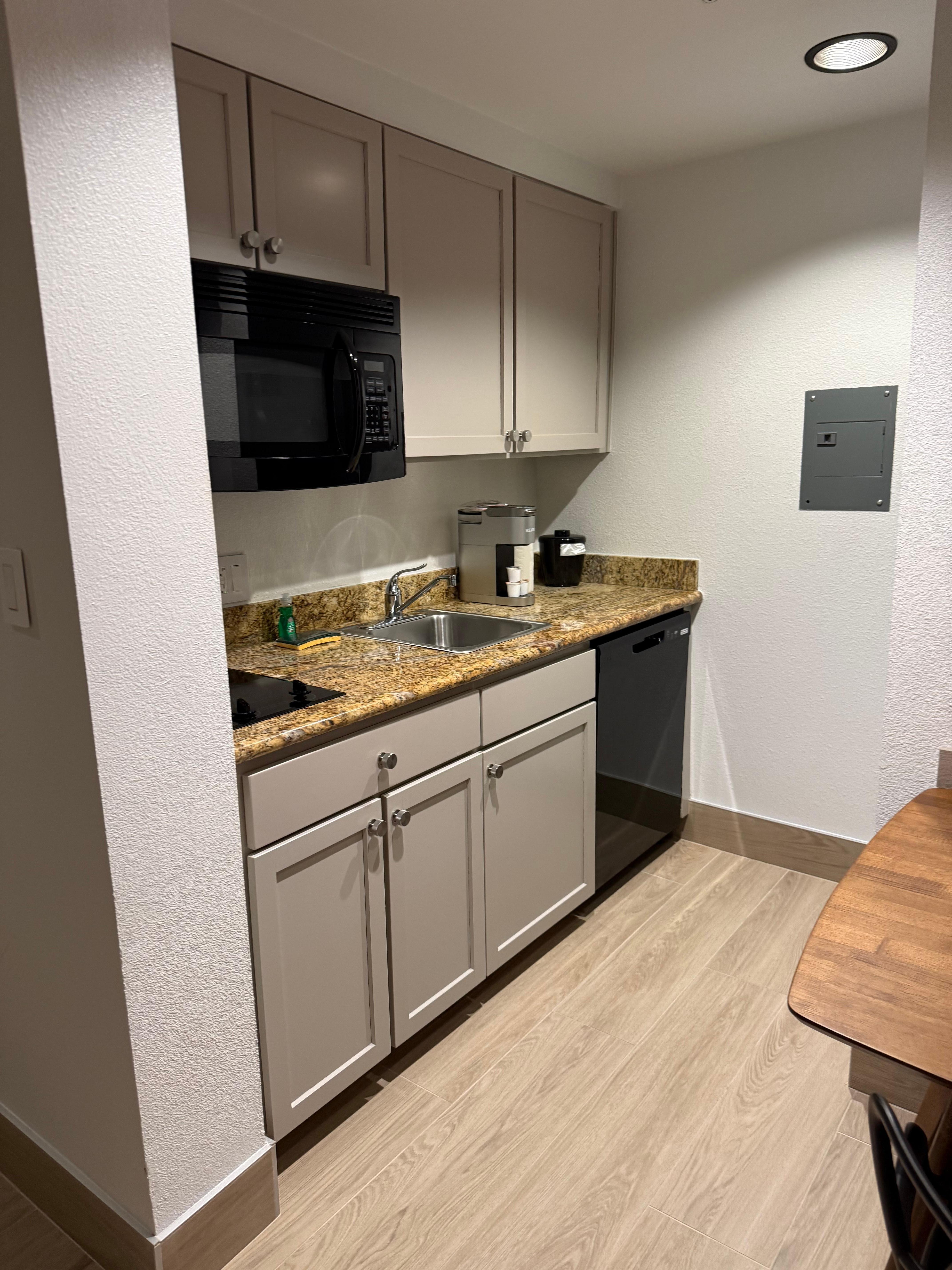 This is the small kitchen