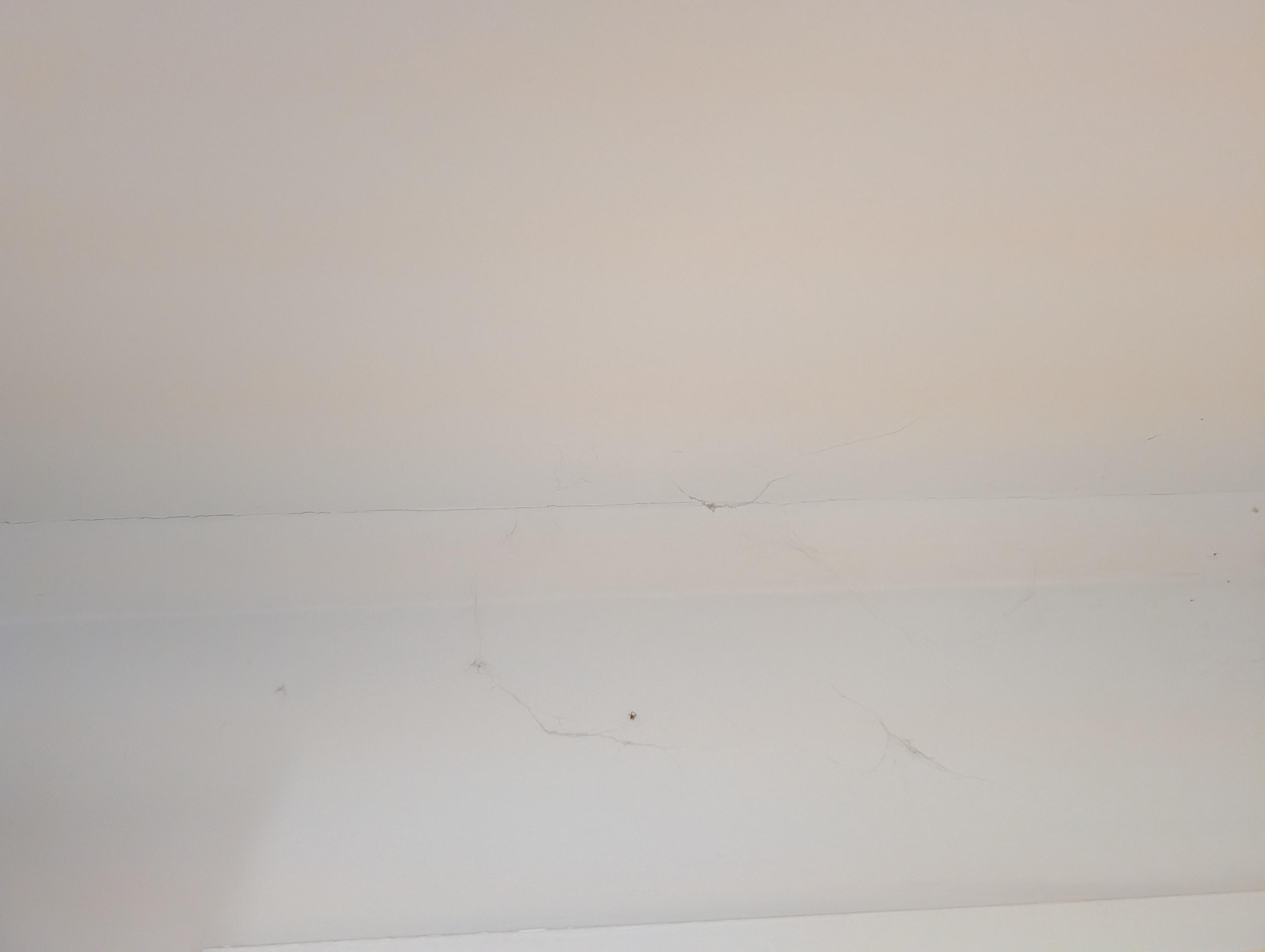 Spinnweben über Badtür