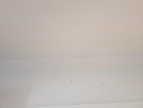 Spinnweben über Badtür