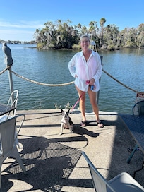 Paddled from our VRBO to waterfront Social restaurant