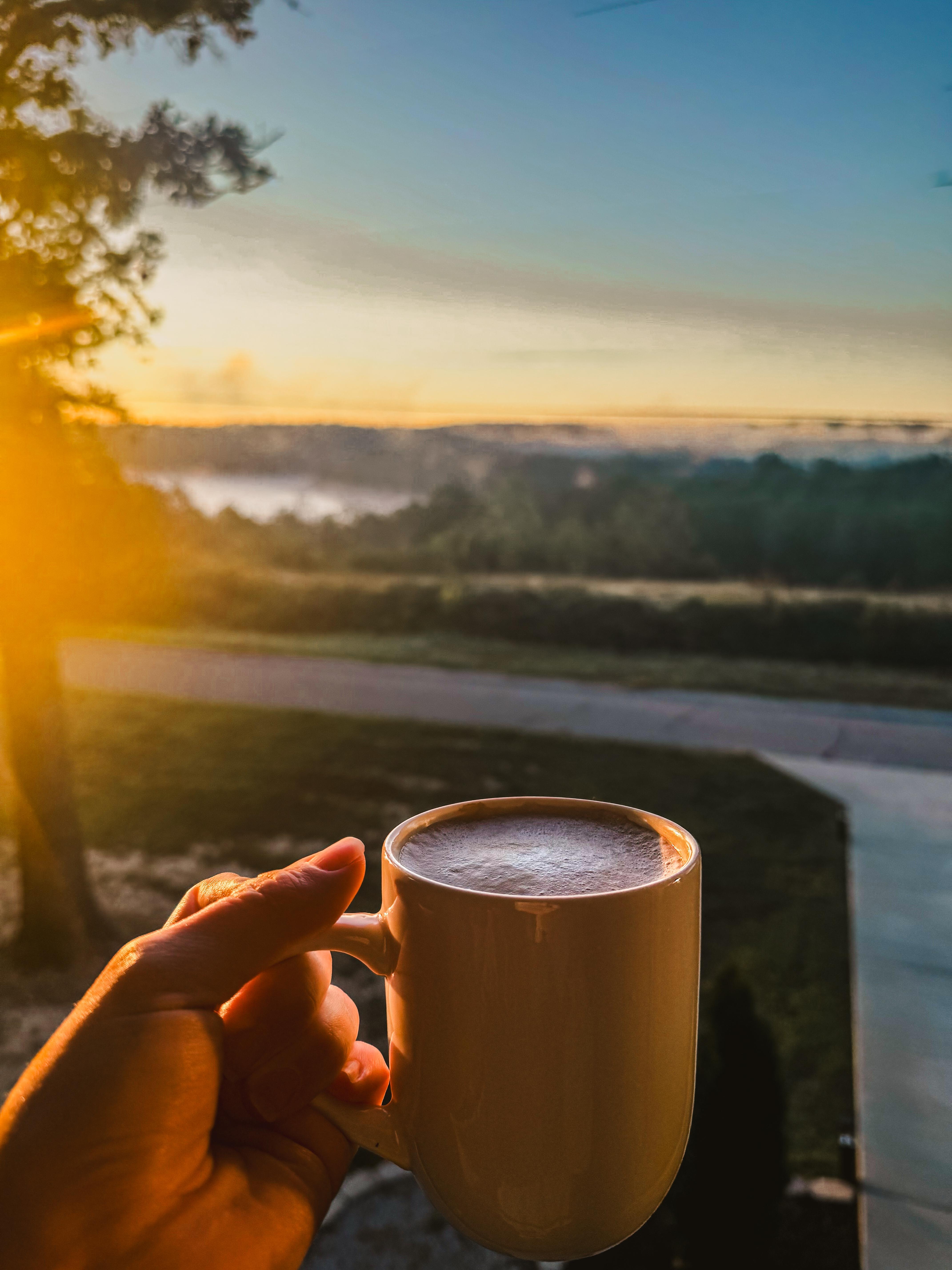 Morning coffee on the deck! 